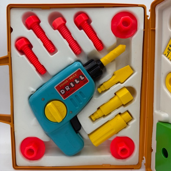 Fisher-Price Tool‎ Kit #924 (1977) No Missing Parts Vintage Toy - Picture 12 of 12